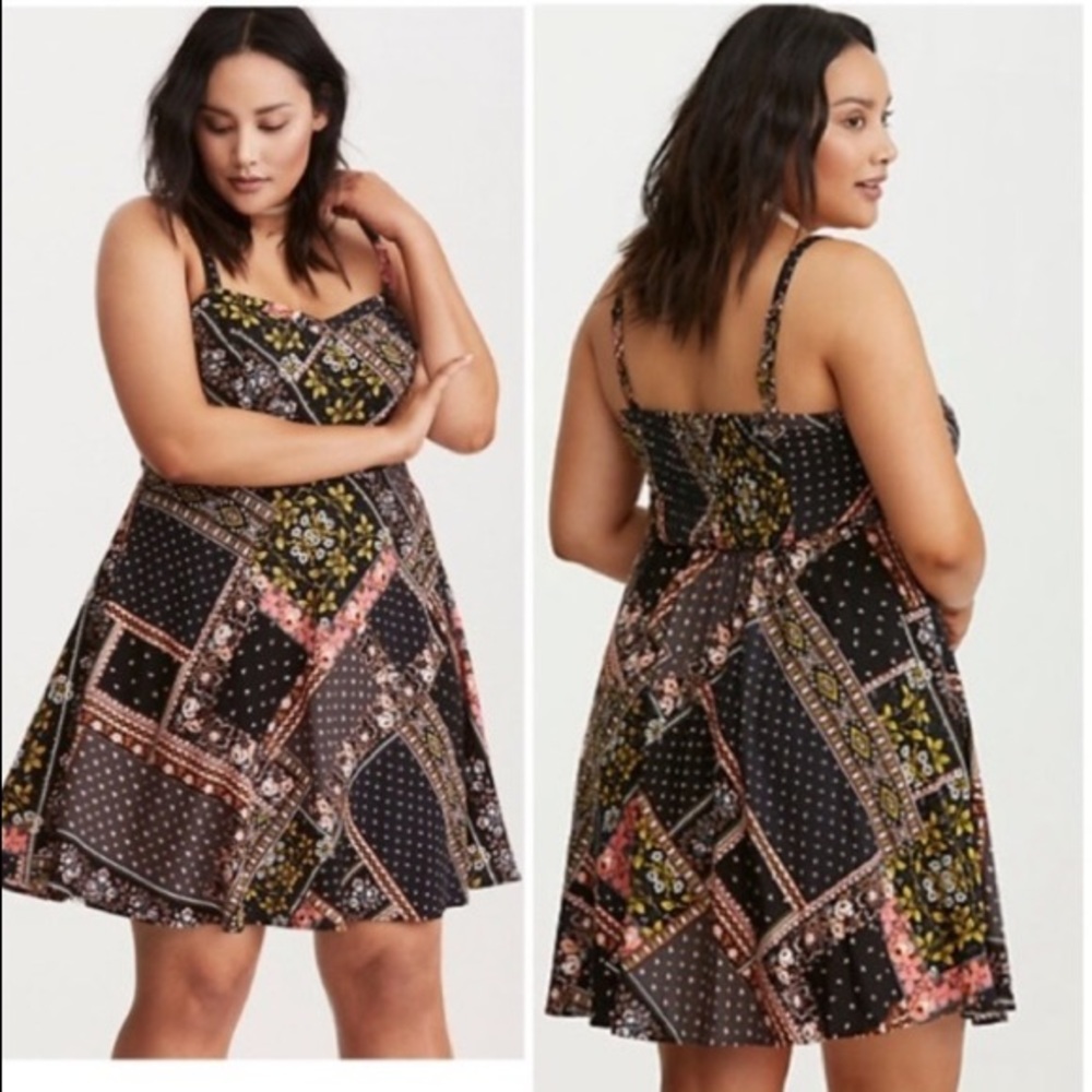 Sz 3 Torrid patchwork dress